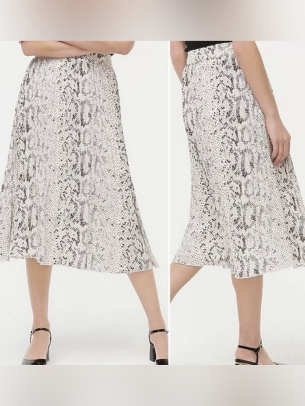 NWT J crew Snake Print Midi Skirt